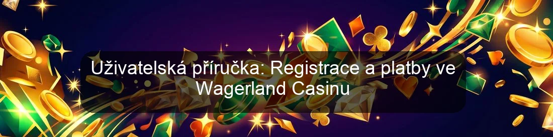 Uživatelská příručka: Registrace a platby ve Wagerland Casinu Uživatelská příručka: Registrace a platby ve Wagerland Casinu